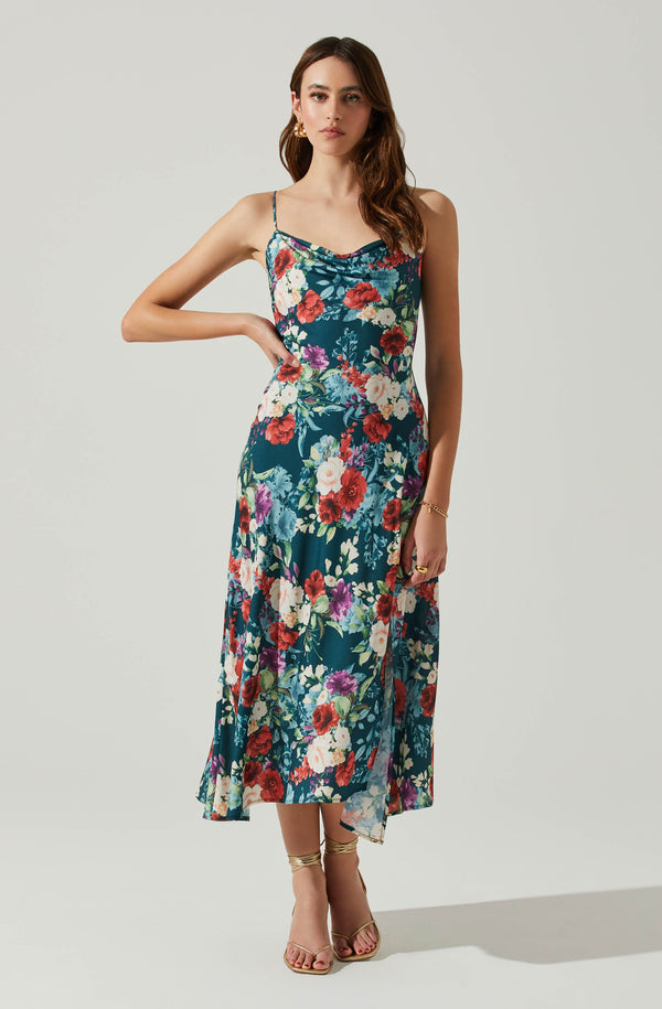 Gaia Floral Midi Dress - Image 3