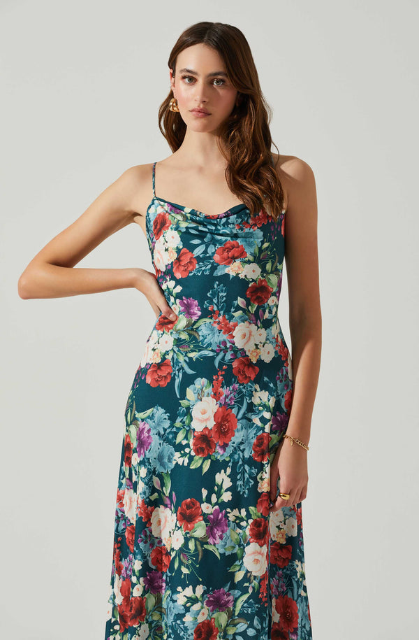 Gaia Floral Midi Dress - Image 4