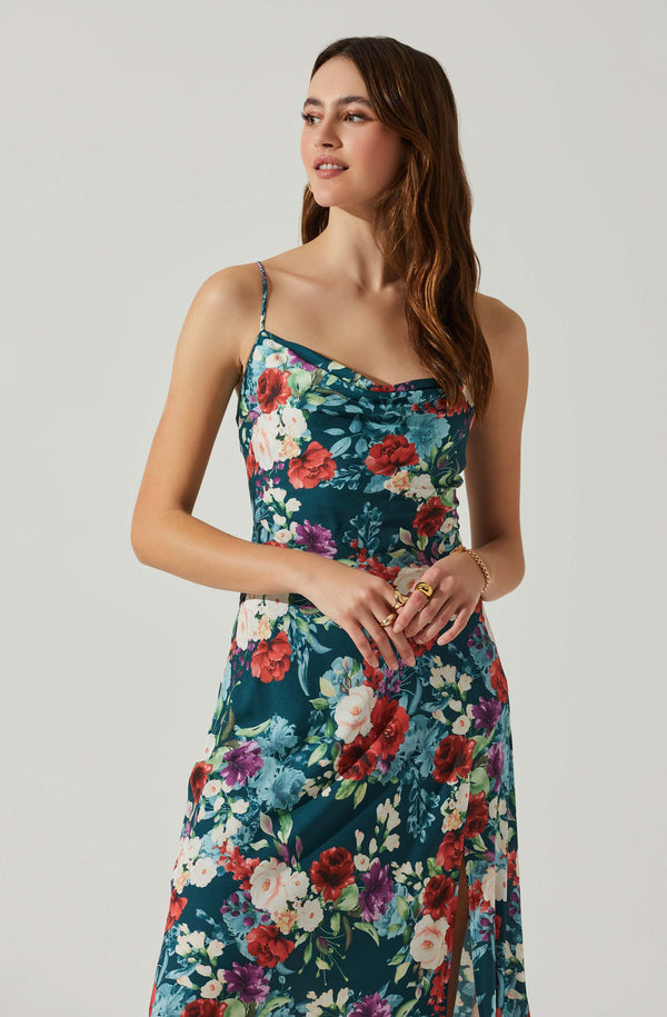 Gaia Floral Midi Dress - Image 2