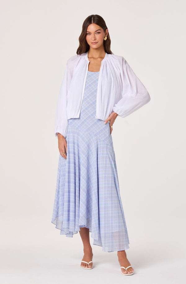 Blanche Semi-Sheer Bomber Jacket - Image 2